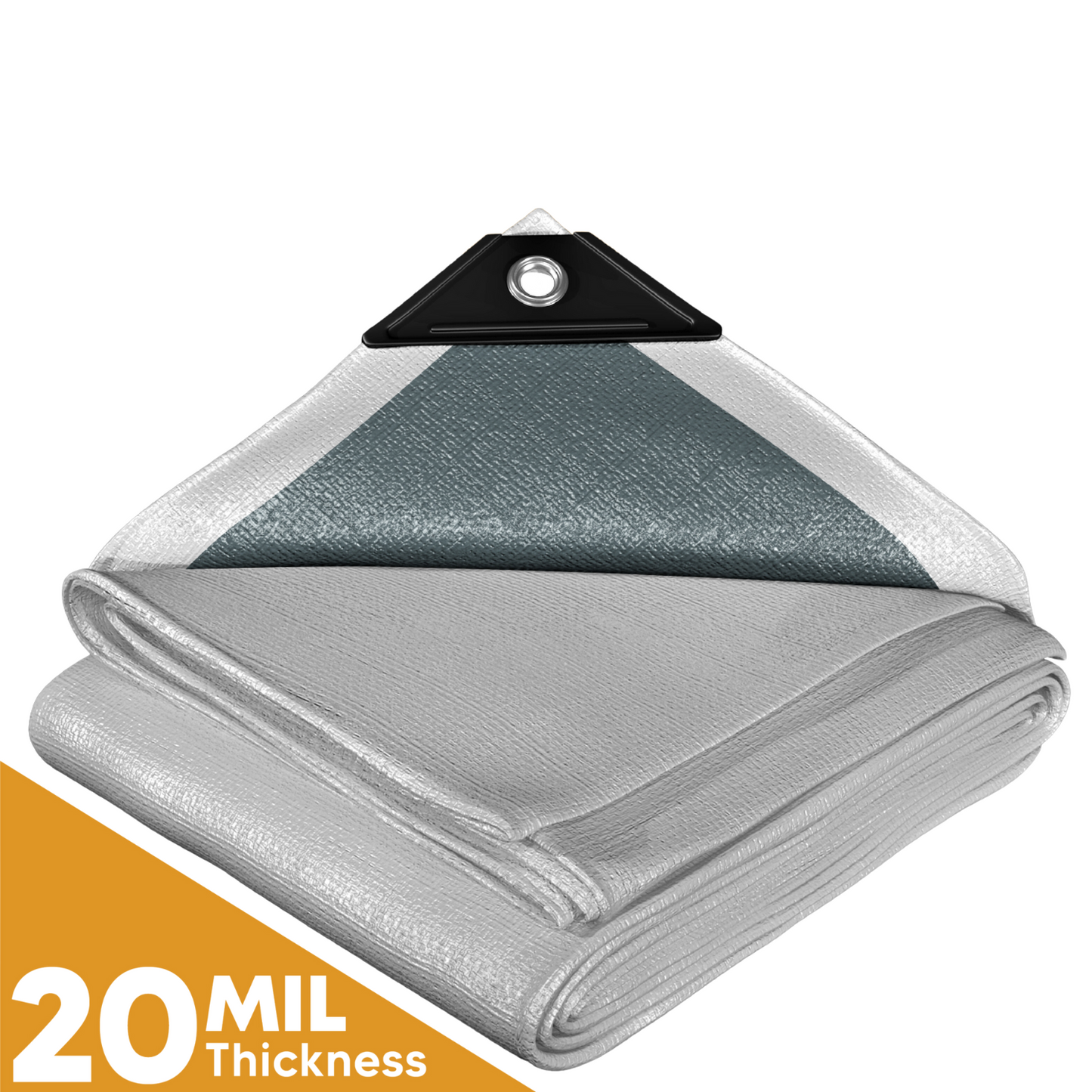 Ultra Heavy Duty White/Silver Poly Tarp – Maximum Strength, Waterproof, UV Resistant, Heavy-Duty Protection for Extreme Conditions