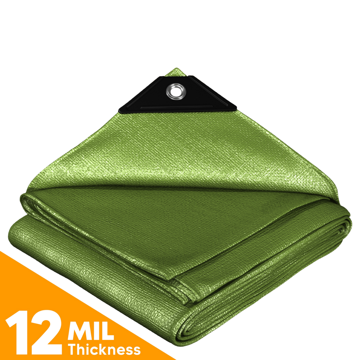 Heavy Duty Green Poly Tarp – Tough, Waterproof, UV Resistant, Ideal for Versatile Outdoor Protection